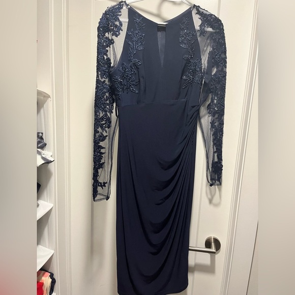 Laura Long  Sleeve Appliqué Dress - Picture 4 of 5